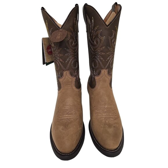 Laredo Men's 12" Paris Western Cowboy Boot 4242 Brown Size 10D - Picture 6 of 6